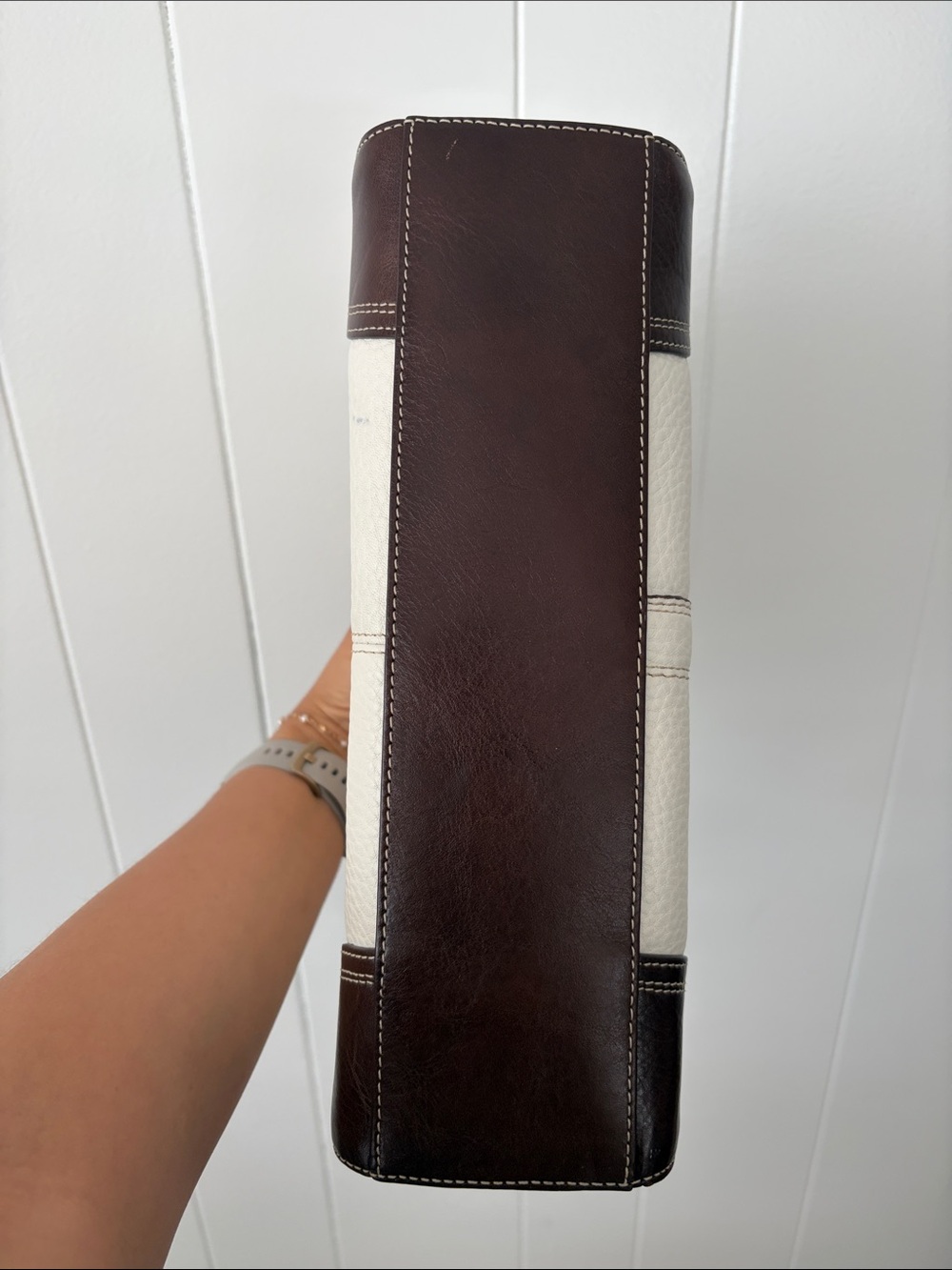 COACH Cream and Brown Leather Shoulder bag - Picture 3 of 9